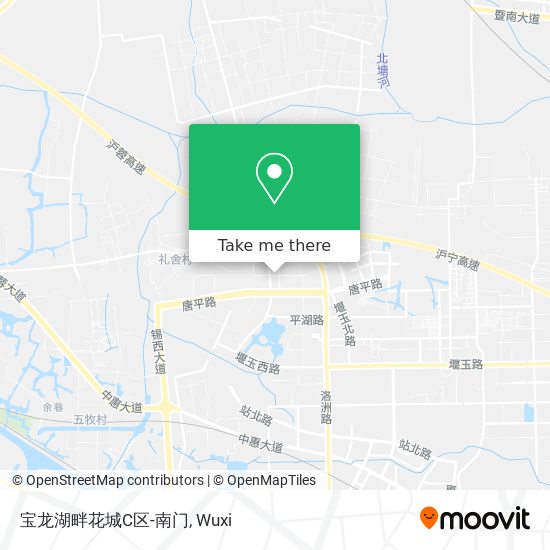 宝龙湖畔花城C区-南门 map