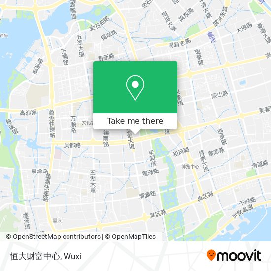 恒大财富中心 map
