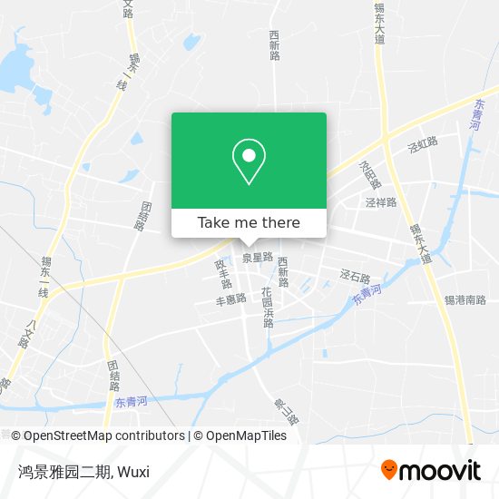 鸿景雅园二期 map