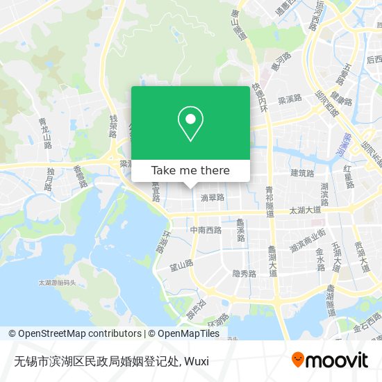 无锡市滨湖区民政局婚姻登记处 map