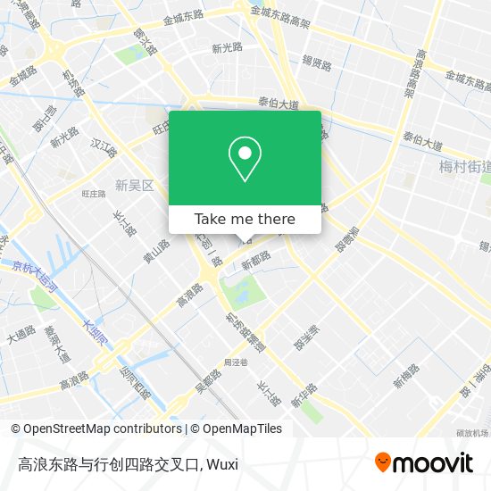 高浪东路与行创四路交叉口 map