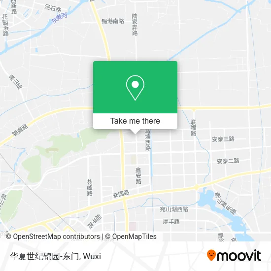 华夏世纪锦园-东门 map