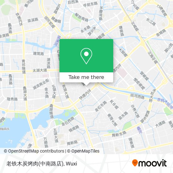 老铁木炭烤肉(中南路店) map