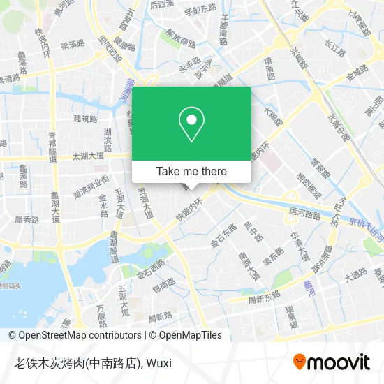 老铁木炭烤肉(中南路店) map