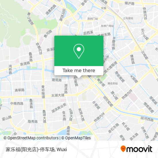 家乐福(阳光店)-停车场 map