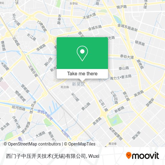 西门子中压开关技术(无锡)有限公司 map