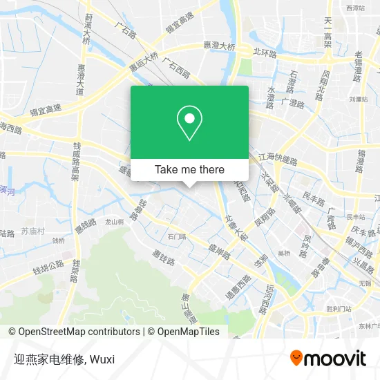 迎燕家电维修 map