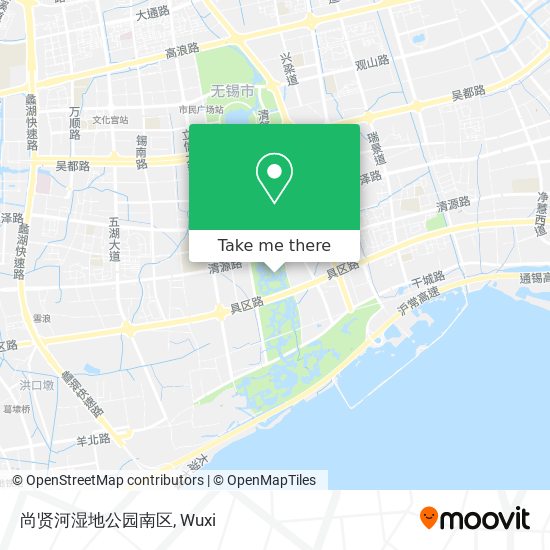 尚贤河湿地公园南区 map