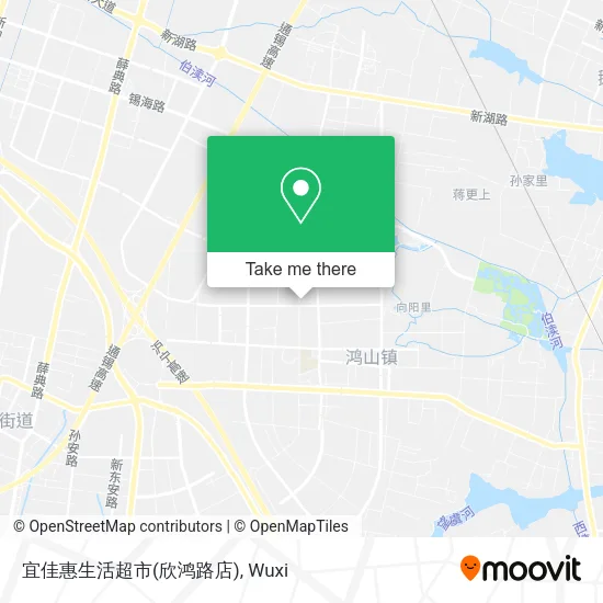 宜佳惠生活超市(欣鸿路店) map