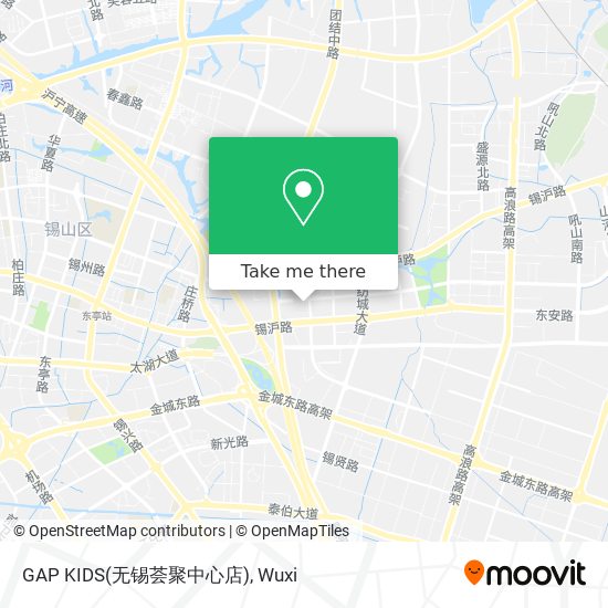 GAP KIDS(无锡荟聚中心店) map