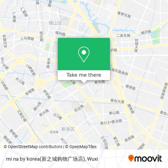 mi na by korea(新之城购物广场店) map