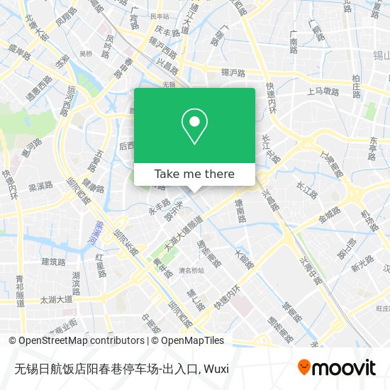 无锡日航饭店阳春巷停车场-出入口 map