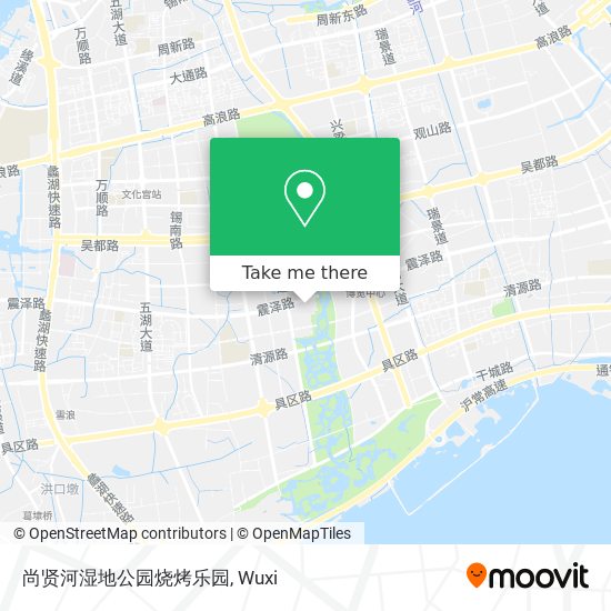 尚贤河湿地公园烧烤乐园 map