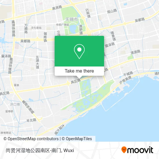 尚贤河湿地公园南区-南门 map
