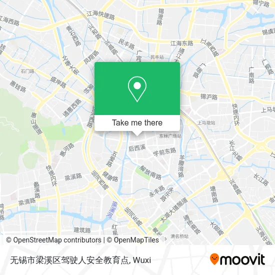无锡市梁溪区驾驶人安全教育点 map