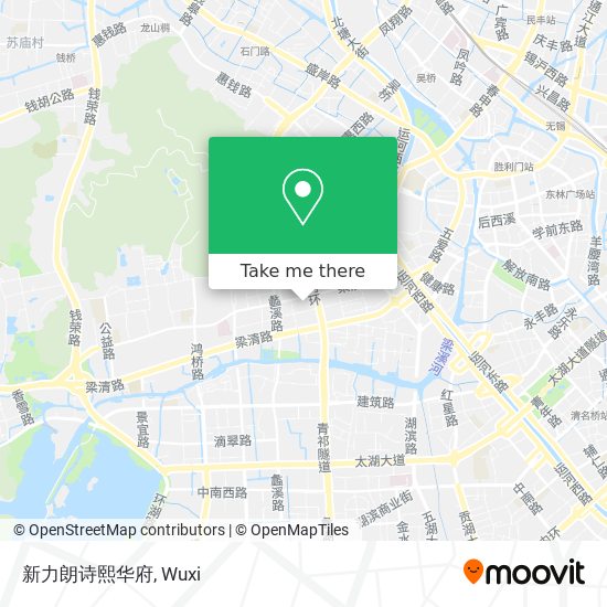 新力朗诗熙华府 map