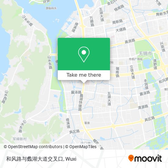 和风路与蠡湖大道交叉口 map