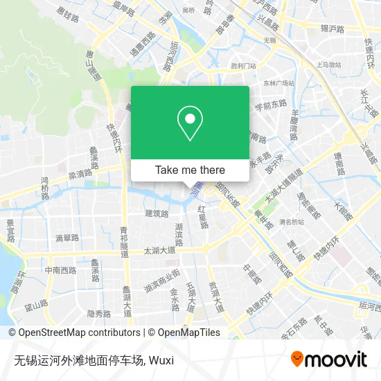 无锡运河外滩地面停车场 map