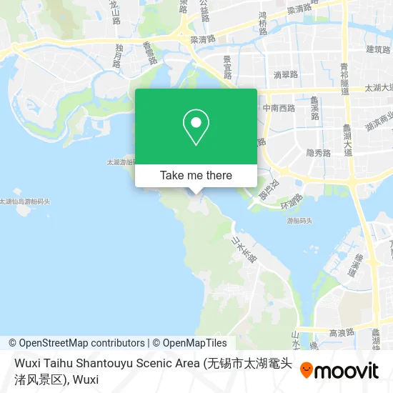 Wuxi Taihu Shantouyu Scenic Area (无锡市太湖鼋头渚风景区) map