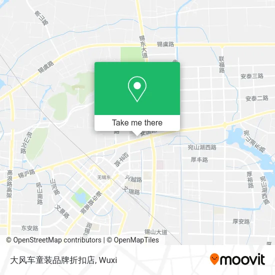 大风车童装品牌折扣店 map