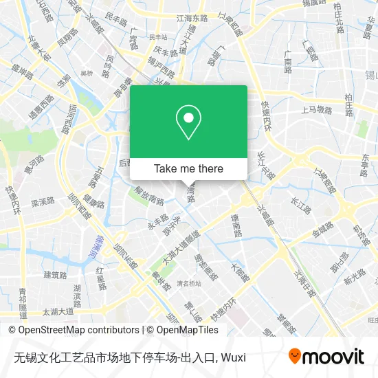 无锡文化工艺品市场地下停车场-出入口 map