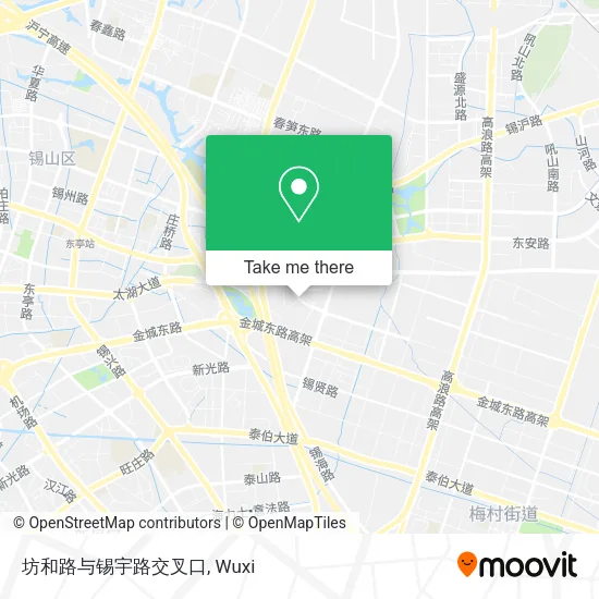 坊和路与锡宇路交叉口 map