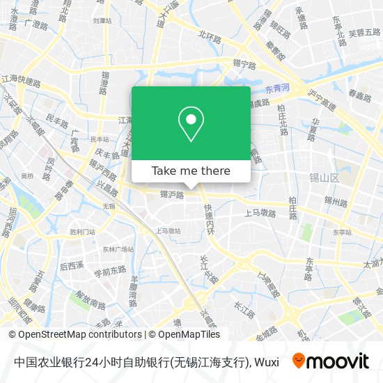 中国农业银行24小时自助银行(无锡江海支行) map