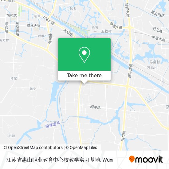 江苏省惠山职业教育中心校教学实习基地 map