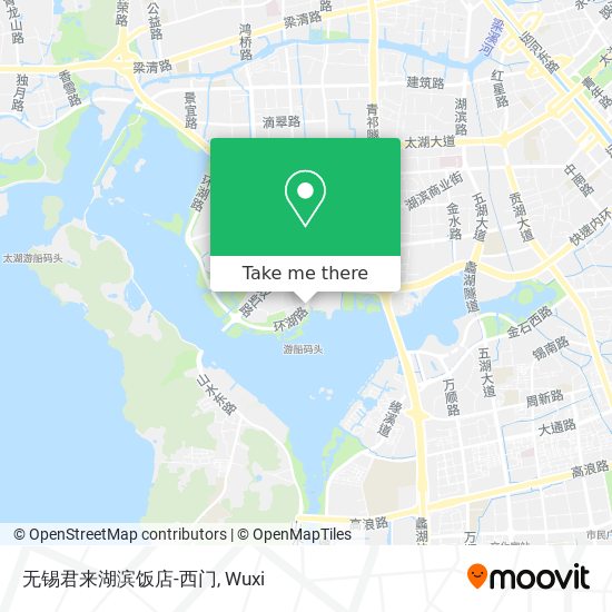 无锡君来湖滨饭店-西门 map