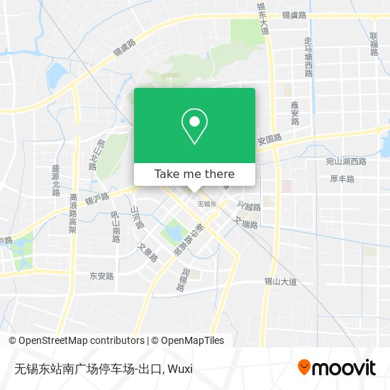 无锡东站南广场停车场-出口 map