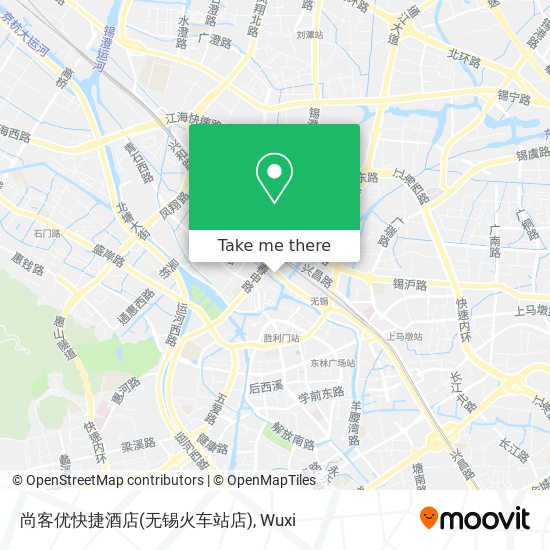 尚客优快捷酒店(无锡火车站店) map