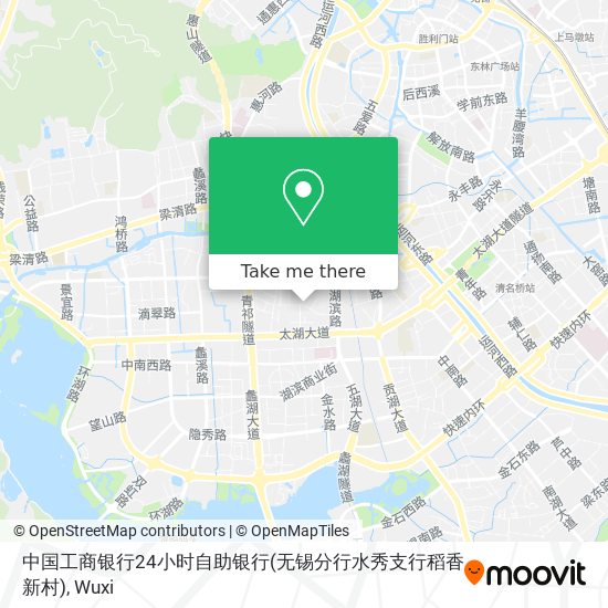 中国工商银行24小时自助银行(无锡分行水秀支行稻香新村) map