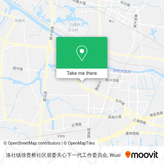 洛社镇徐贵桥社区居委关心下一代工作委员会 map