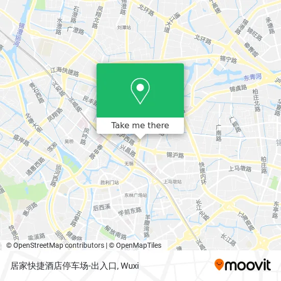 居家快捷酒店停车场-出入口 map