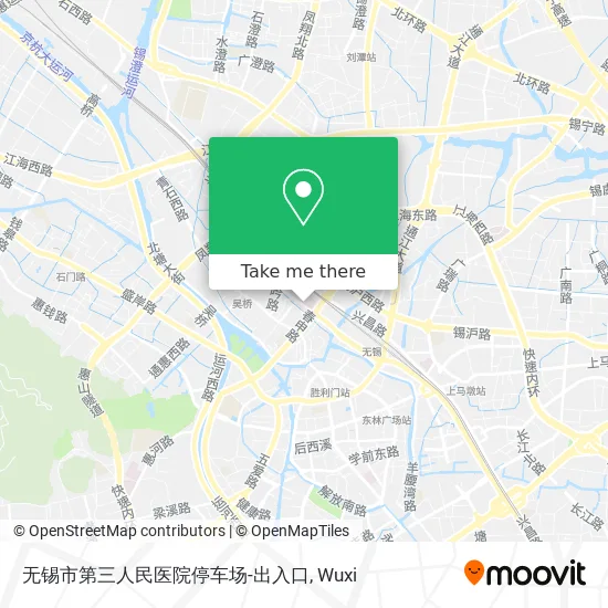 无锡市第三人民医院停车场-出入口 map