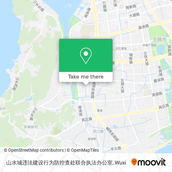 山水城违法建设行为防控查处联合执法办公室 map