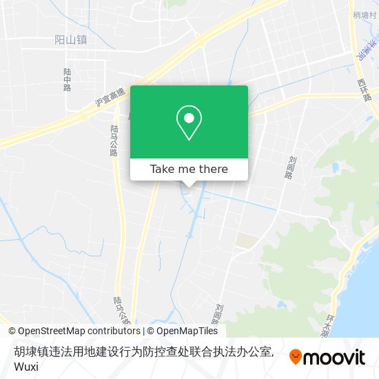 胡埭镇违法用地建设行为防控查处联合执法办公室 map