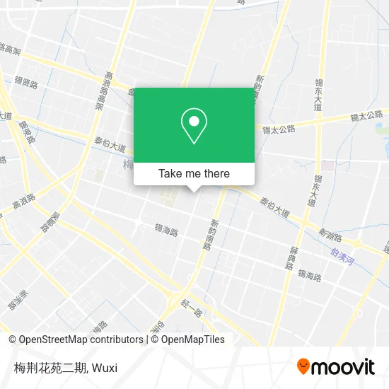 梅荆花苑二期 map