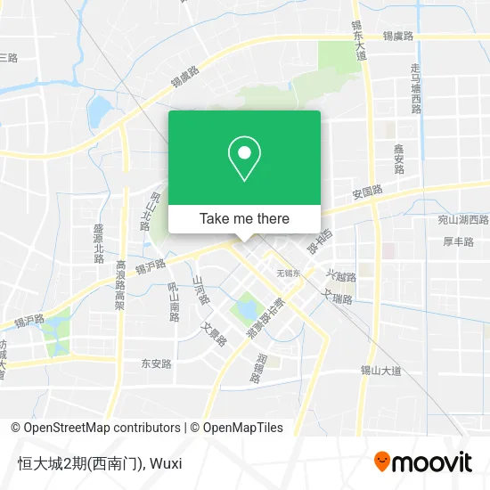 恒大城2期(西南门) map