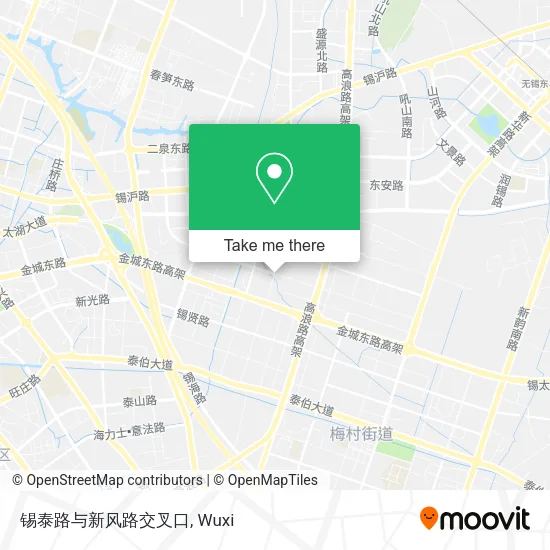 锡泰路与新风路交叉口 map
