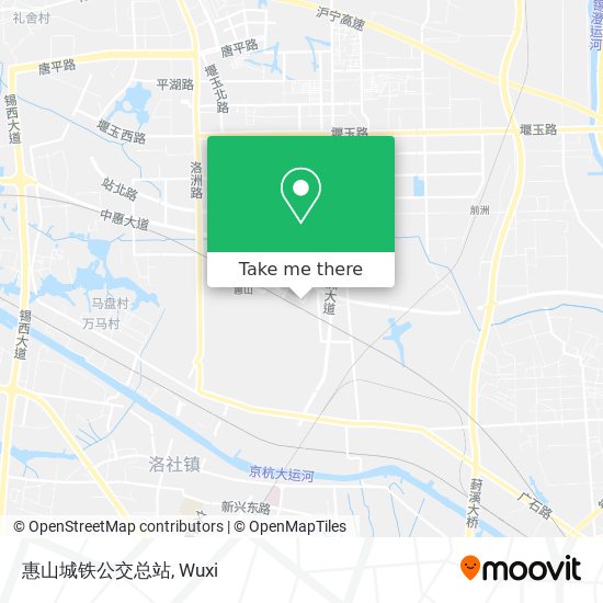 惠山城铁公交总站 map