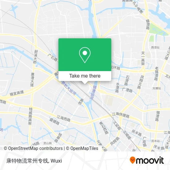 康特物流常州专线 map