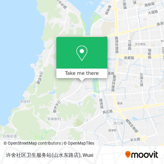 许舍社区卫生服务站(山水东路店) map