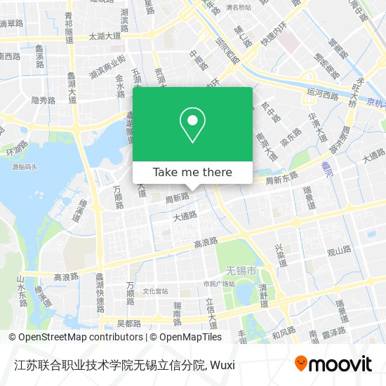 江苏联合职业技术学院无锡立信分院 map