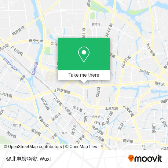 锡北电镀物资 map