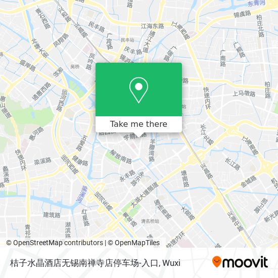 桔子水晶酒店无锡南禅寺店停车场-入口 map