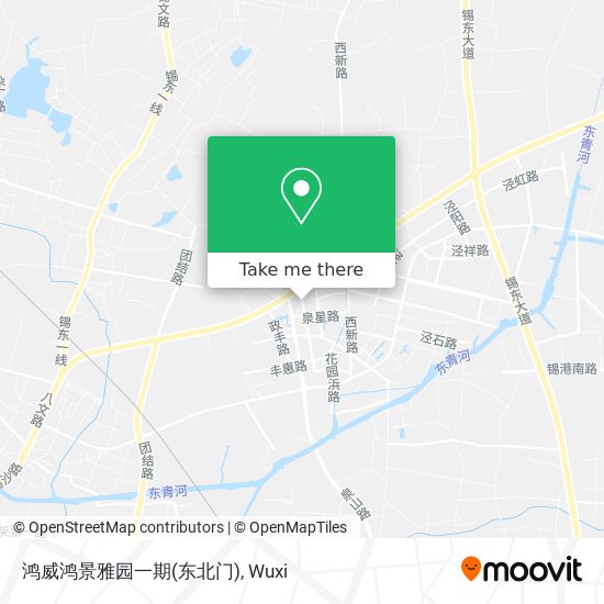 鸿威鸿景雅园一期(东北门) map