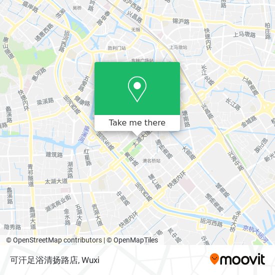 可汗足浴清扬路店 map