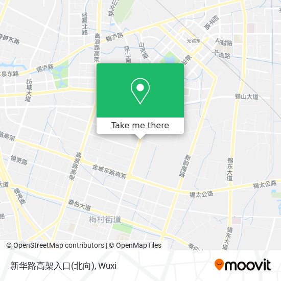 新华路高架入口(北向) map