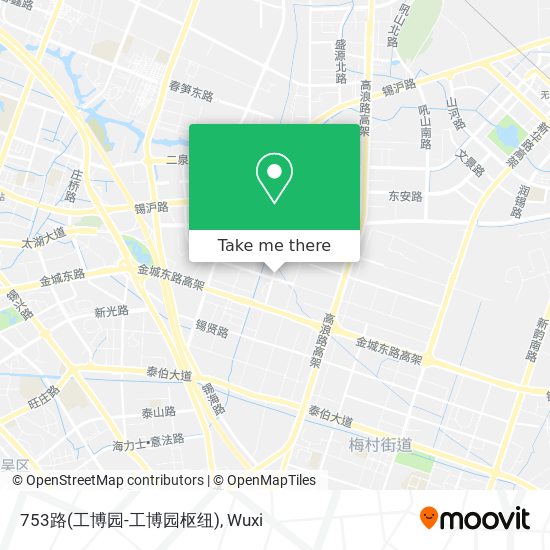 753路(工博园-工博园枢纽) map